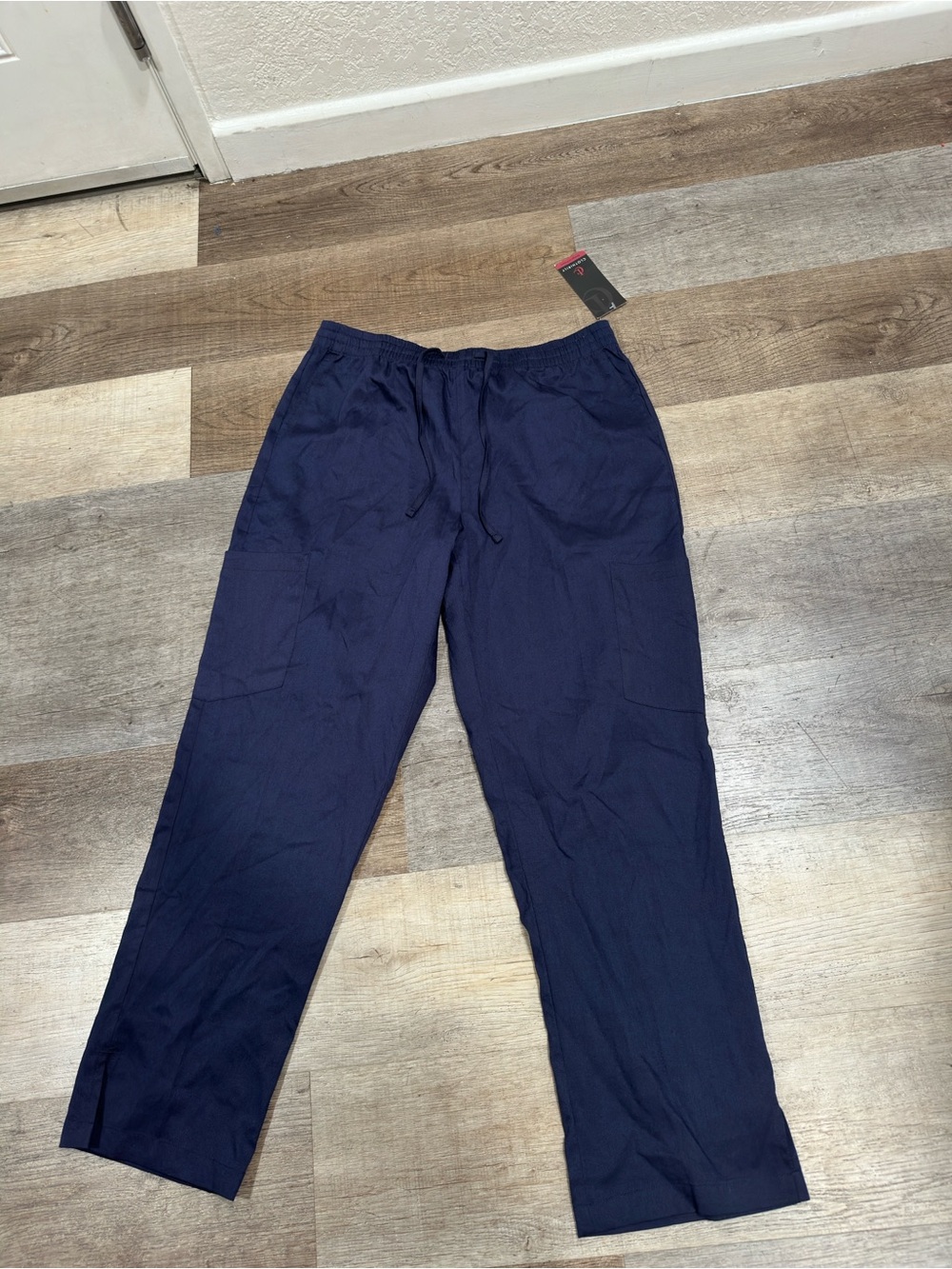 Men's Navy Elastic-Waist Casual Joggers